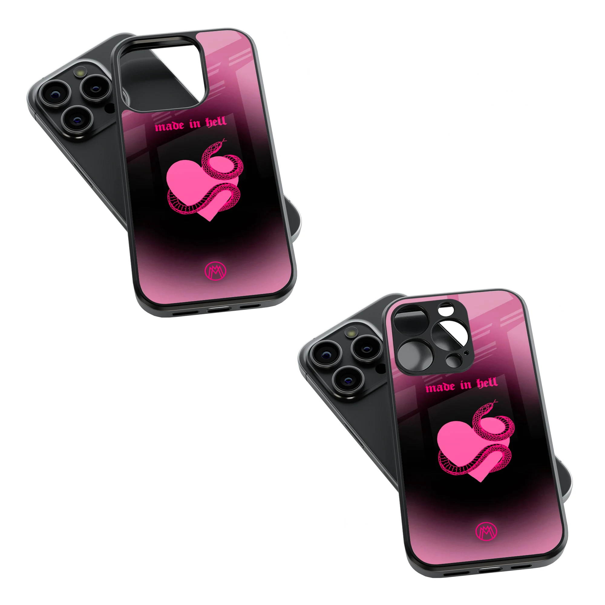 Trendy Glass Back Mobile Case for iPhone, Samsung, Redmi, OnePlus, Google Pixel, Motorola