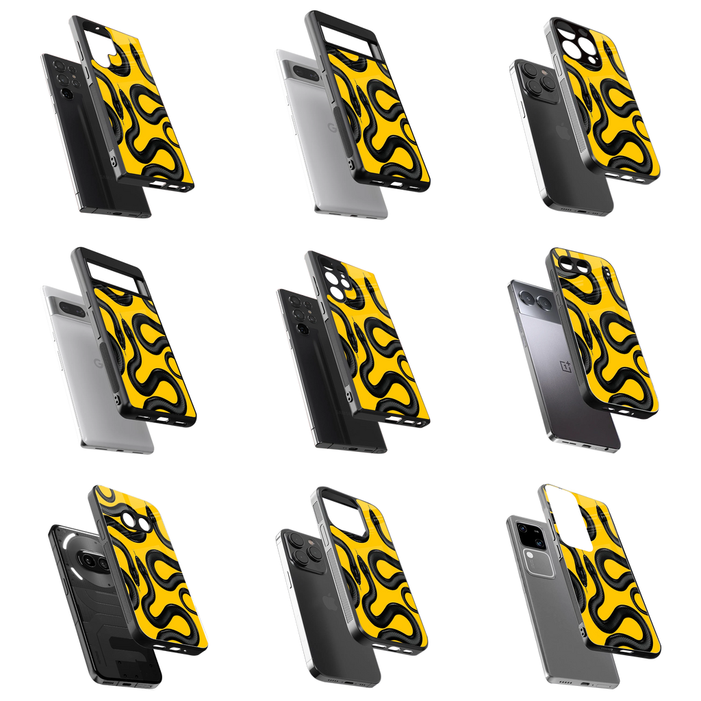 Durable Glass Back Mobile Case for iPhone, Samsung, OnePlus, Google Pixel, Redmi, Vivo, Oppo