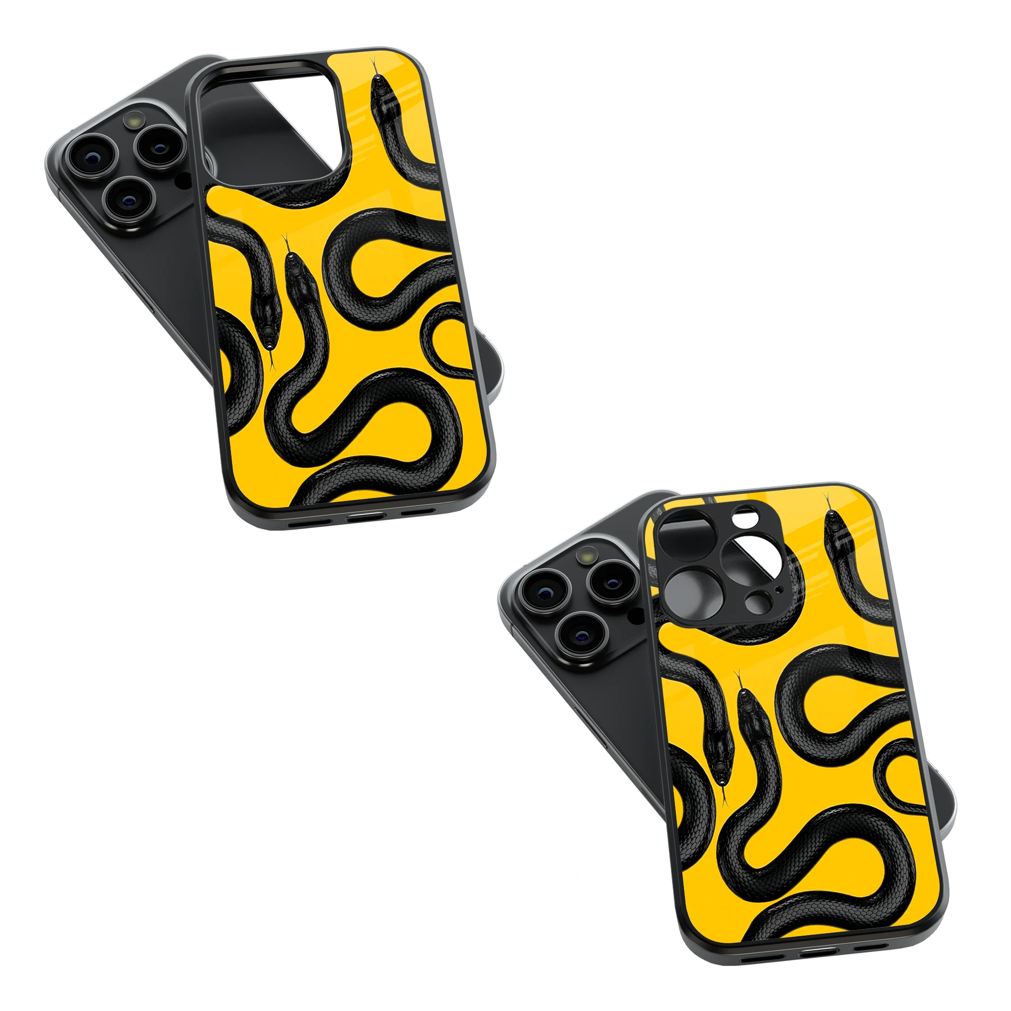 Trendy Glass Back Mobile Case for iPhone, Samsung, Redmi, OnePlus, Google Pixel, Motorola