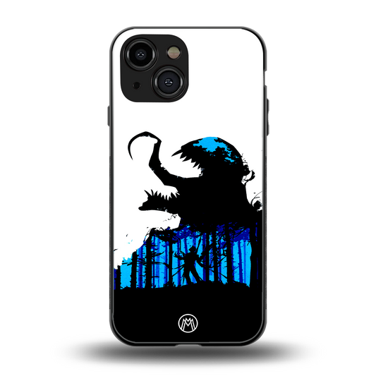 venom minimalistic back phone cover | glass case for iphone 13 mini