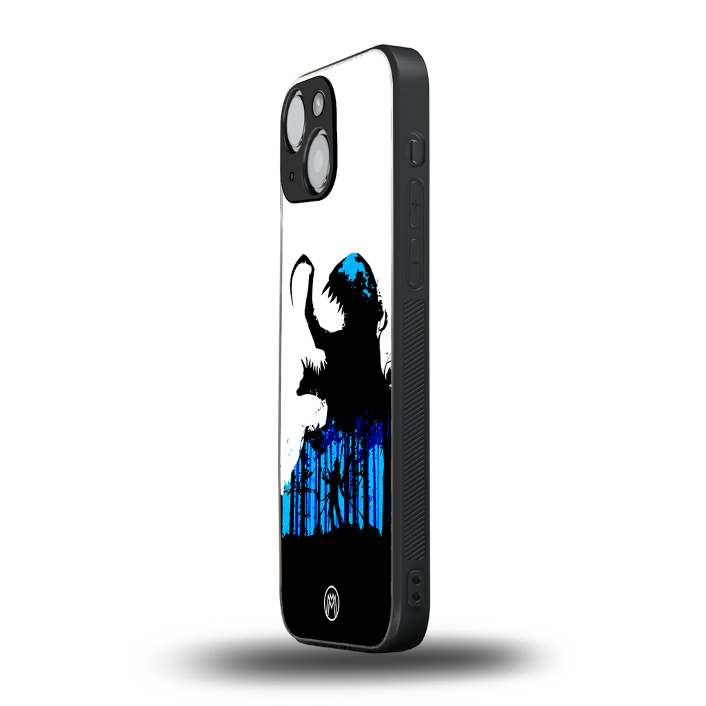 venom minimalistic back phone cover | glass case for iphone 13 mini