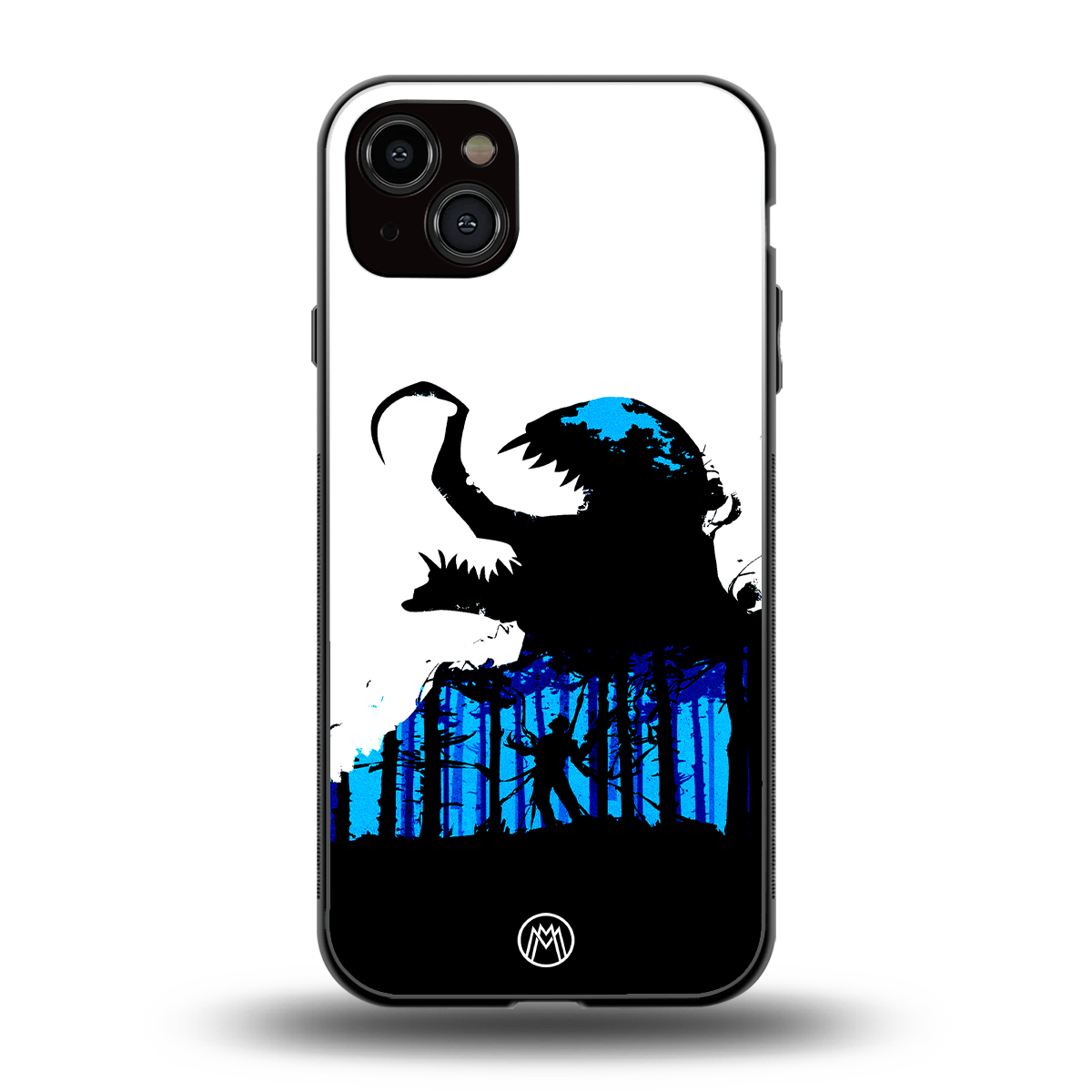 venom minimalistic back phone cover | glass case for iphone 15 plus