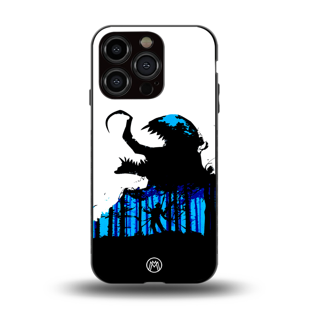 venom minimalistic back phone cover | glass case for iphone 15 pro
