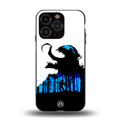 venom minimalistic back phone cover | glass case for iphone 15 pro