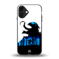 venom minimalistic back phone cover | glass case for iphone 16 plus