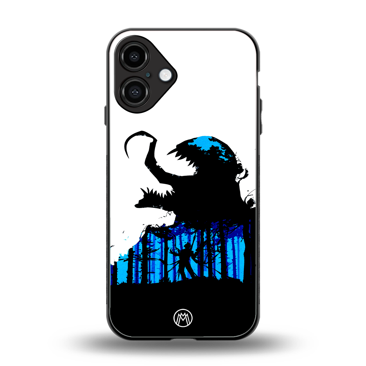 venom minimalistic back phone cover | glass case for iphone 16 plus