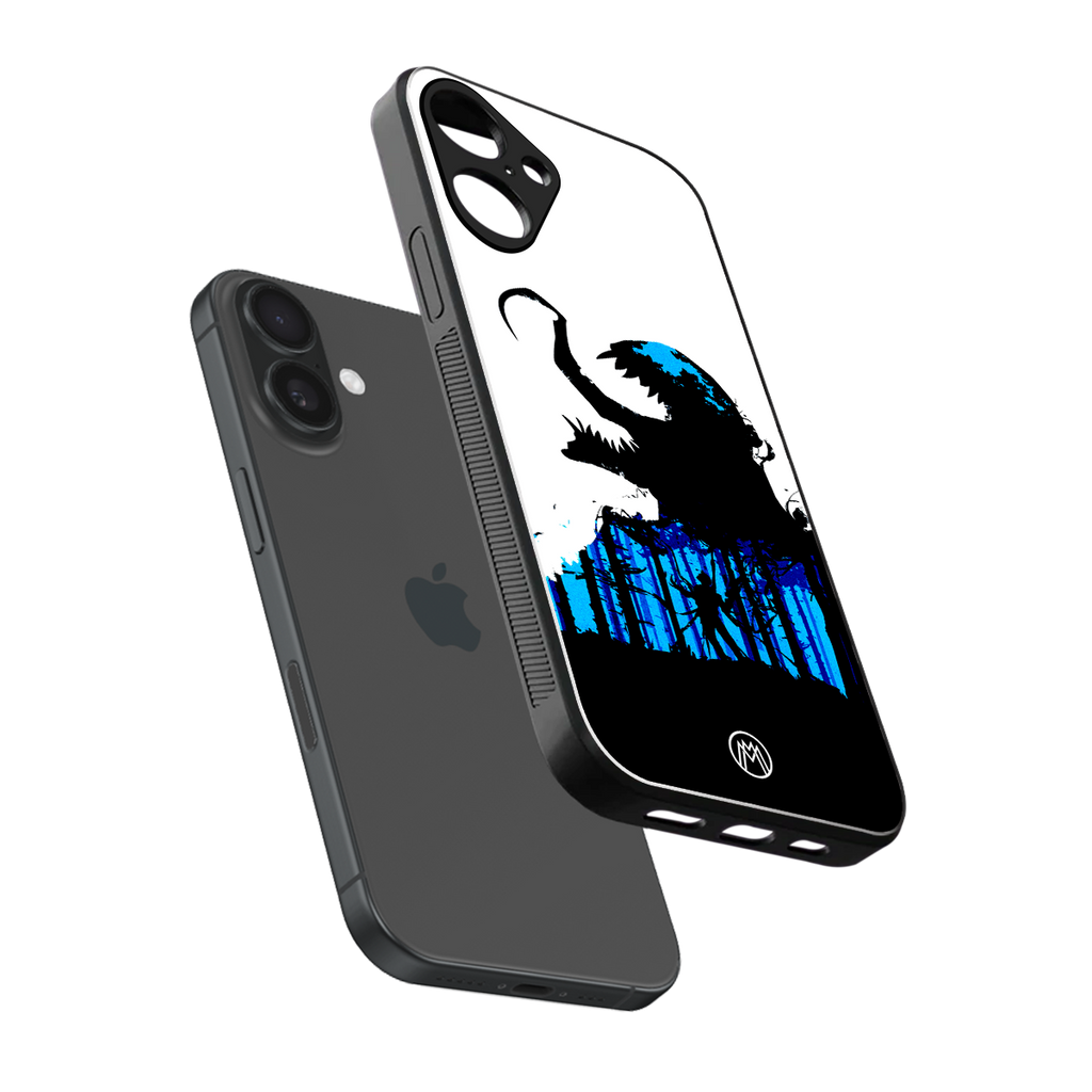 venom minimalistic back phone cover | glass case for iphone 16 plus