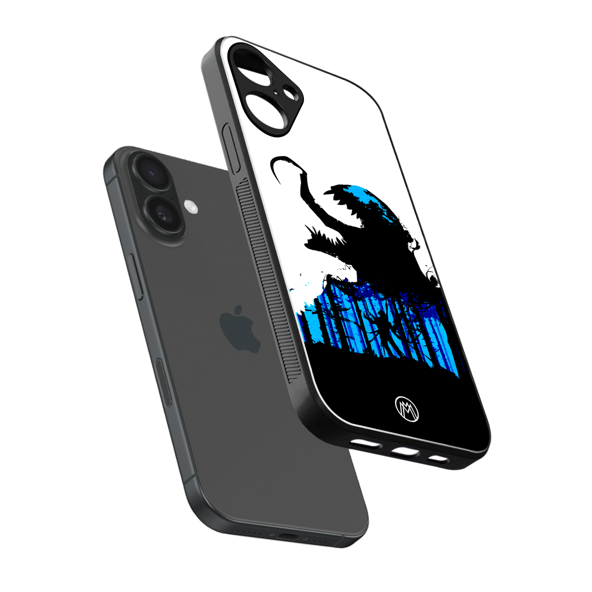 venom minimalistic back phone cover | glass case for iphone 16 plus