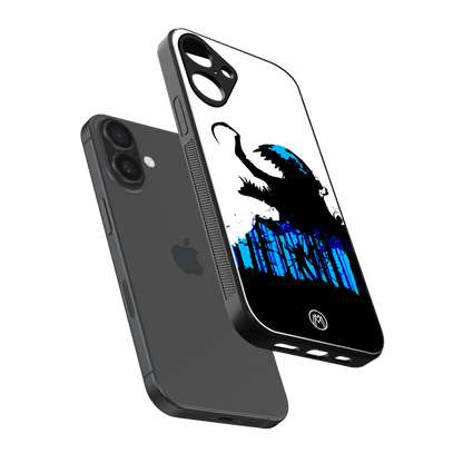 venom minimalistic back phone cover | glass case for iphone 16 plus