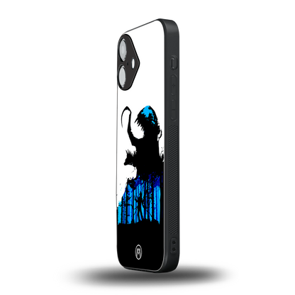 venom minimalistic back phone cover | glass case for iphone 16 plus
