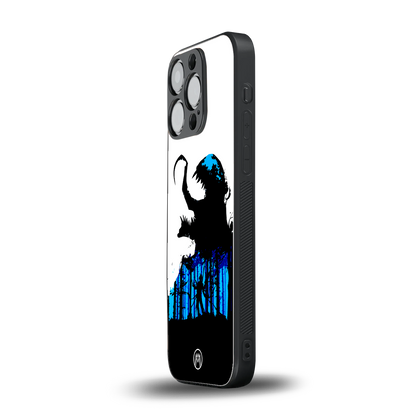 venom minimalistic back phone cover | glass case for iphone 16 pro
