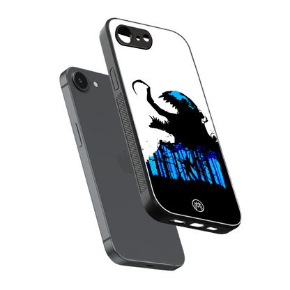 venom minimalistic back phone cover | glass case for iphone 16e