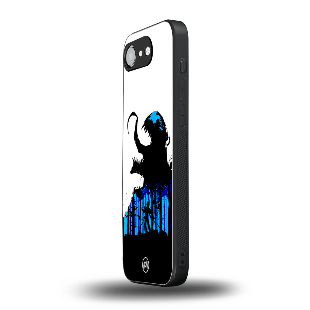 venom minimalistic back phone cover | glass case for iphone 16e