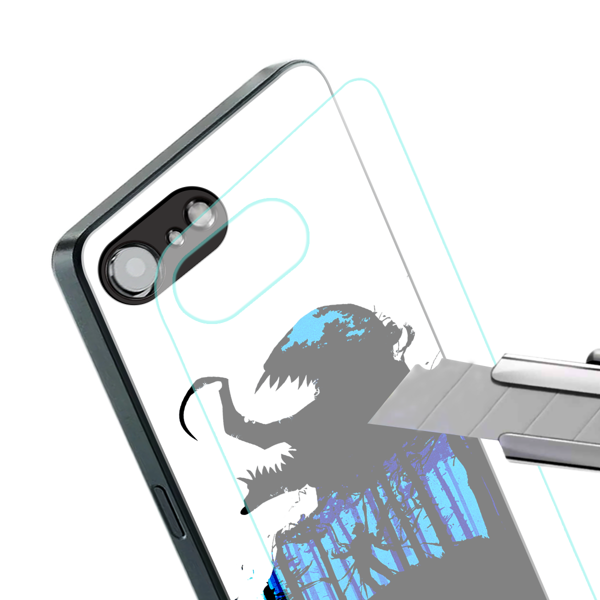 venom minimalistic back phone cover | glass case for iphone 16e
