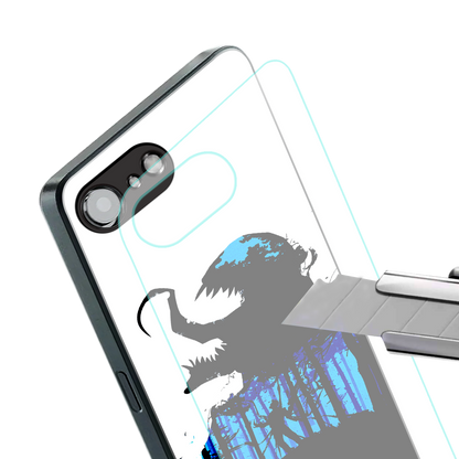 venom minimalistic back phone cover | glass case for iphone 16e