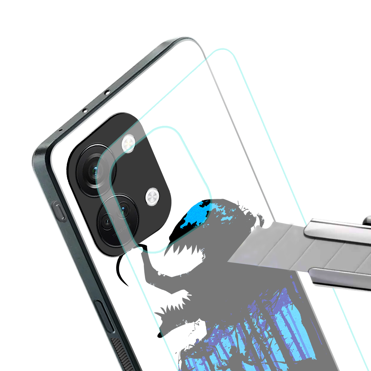 venom minimalistic back phone cover | glass case for oneplus nord 3