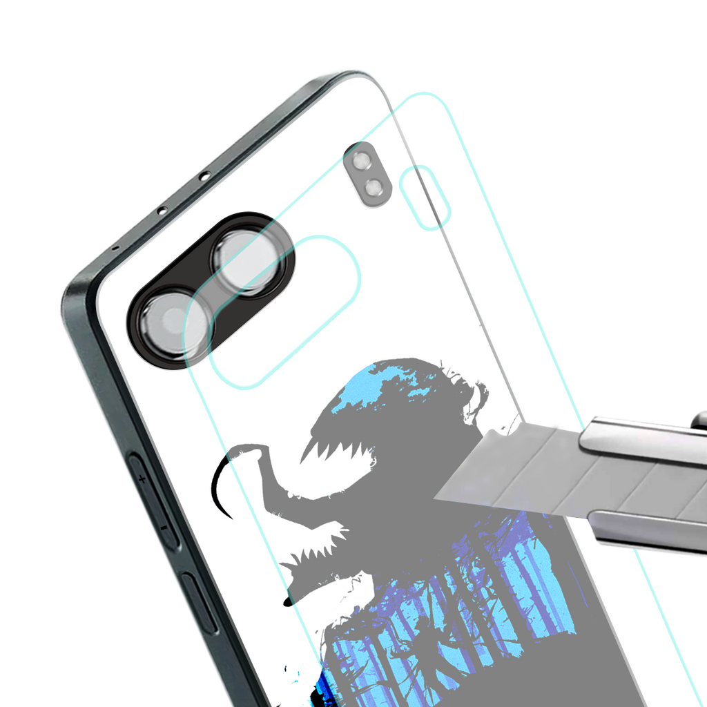 venom minimalistic back phone cover | glass case for oneplus nord 4