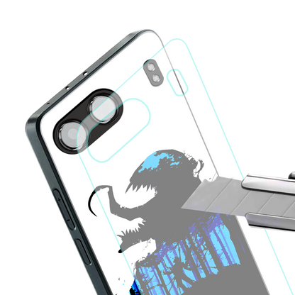 venom minimalistic back phone cover | glass case for oneplus nord 4