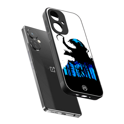 venom minimalistic back phone cover | glass case for oneplus nord ce 3