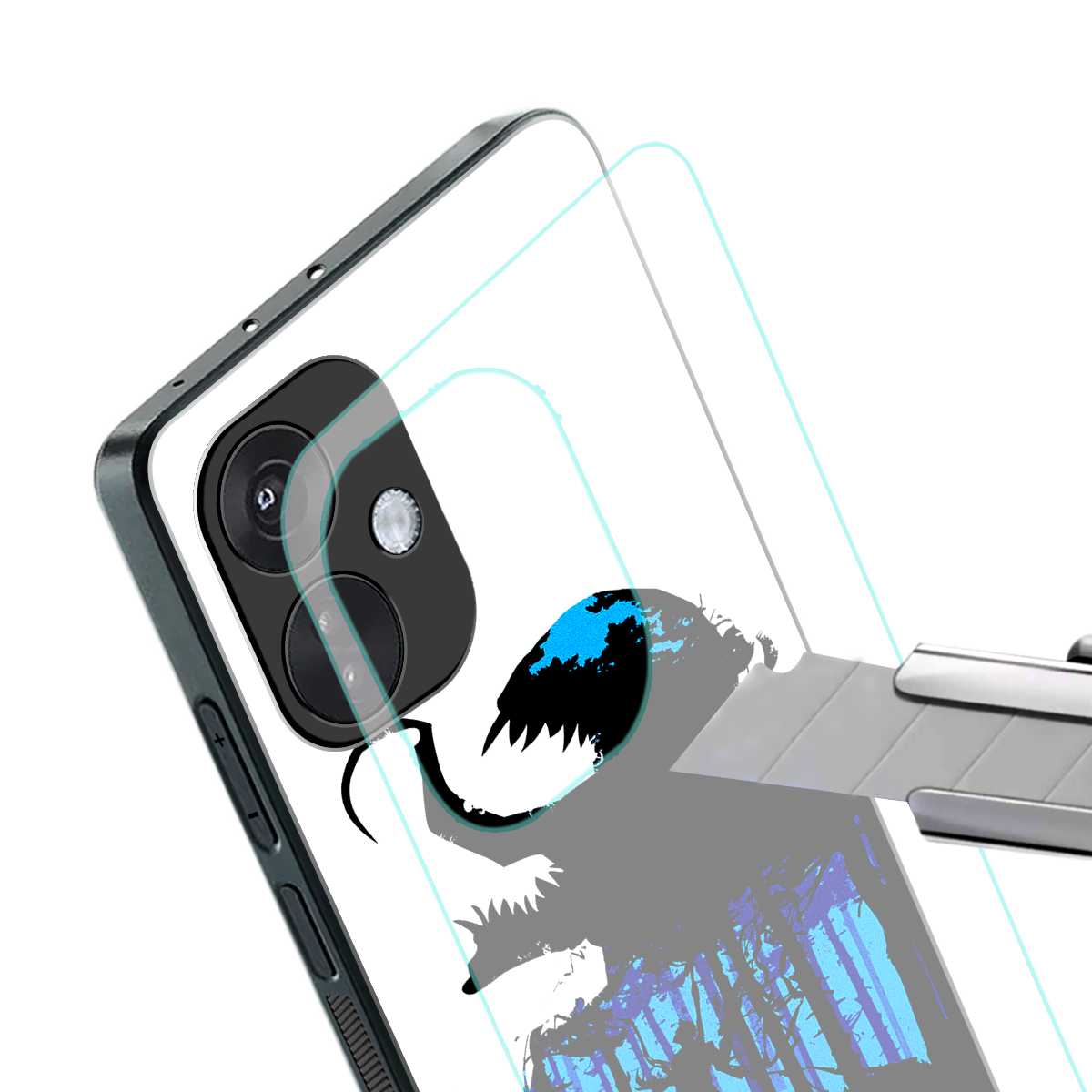 venom minimalistic back phone cover | glass case for oneplus nord ce 3