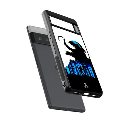 venom minimalistic back phone cover | glass case for google pixel 6 pro