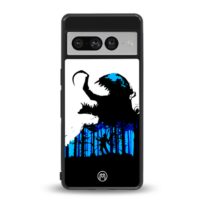 venom minimalistic back phone cover | glass case for google pixel 7 pro