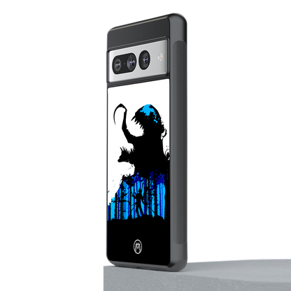 venom minimalistic back phone cover | glass case for google pixel 7 pro