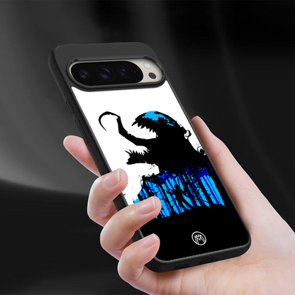 venom minimalistic back phone cover | glass case for google pixel 9 pro xl