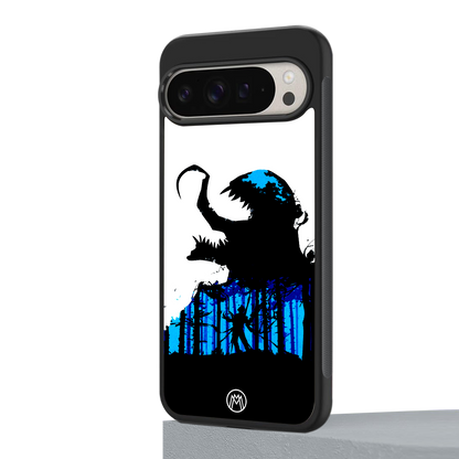 venom minimalistic back phone cover | glass case for google pixel 9 pro xl