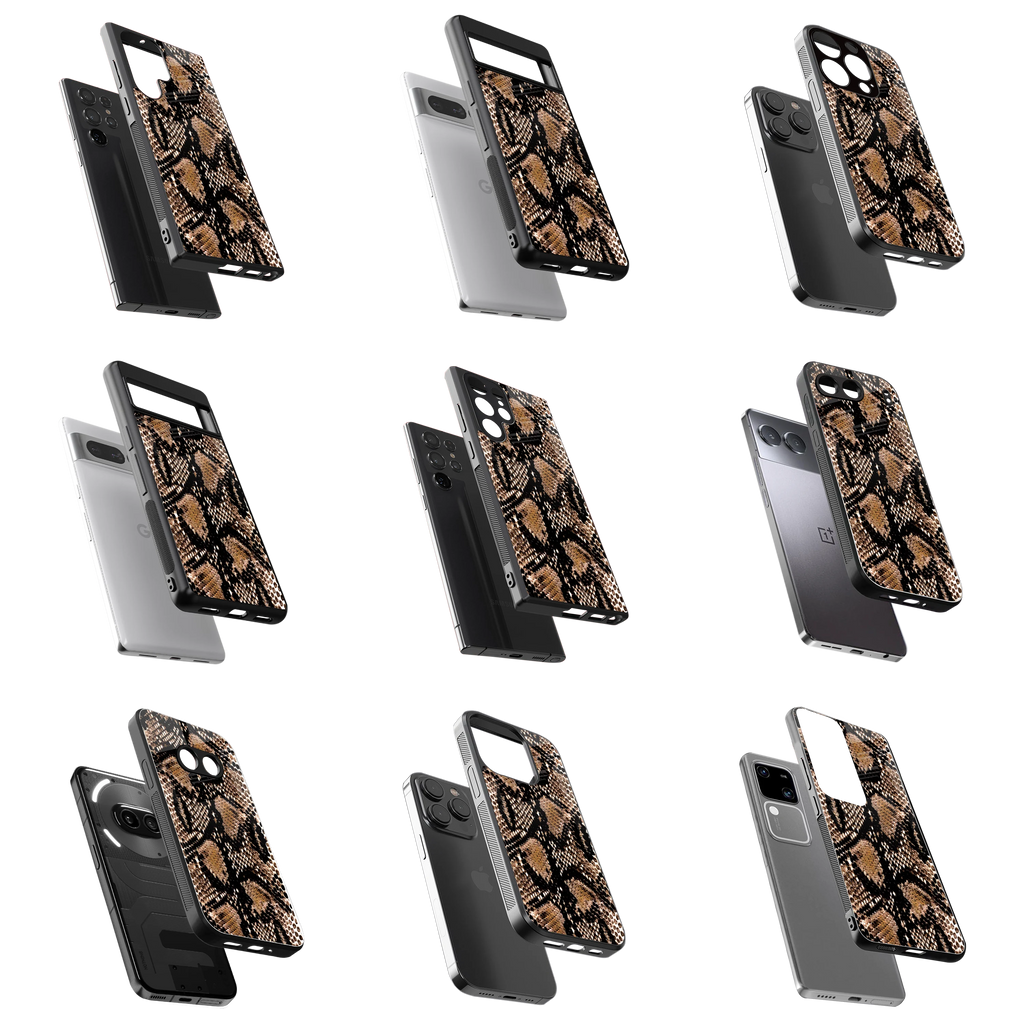 Durable Glass Back Mobile Case for iPhone, Samsung, OnePlus, Google Pixel, Redmi, Vivo, Oppo