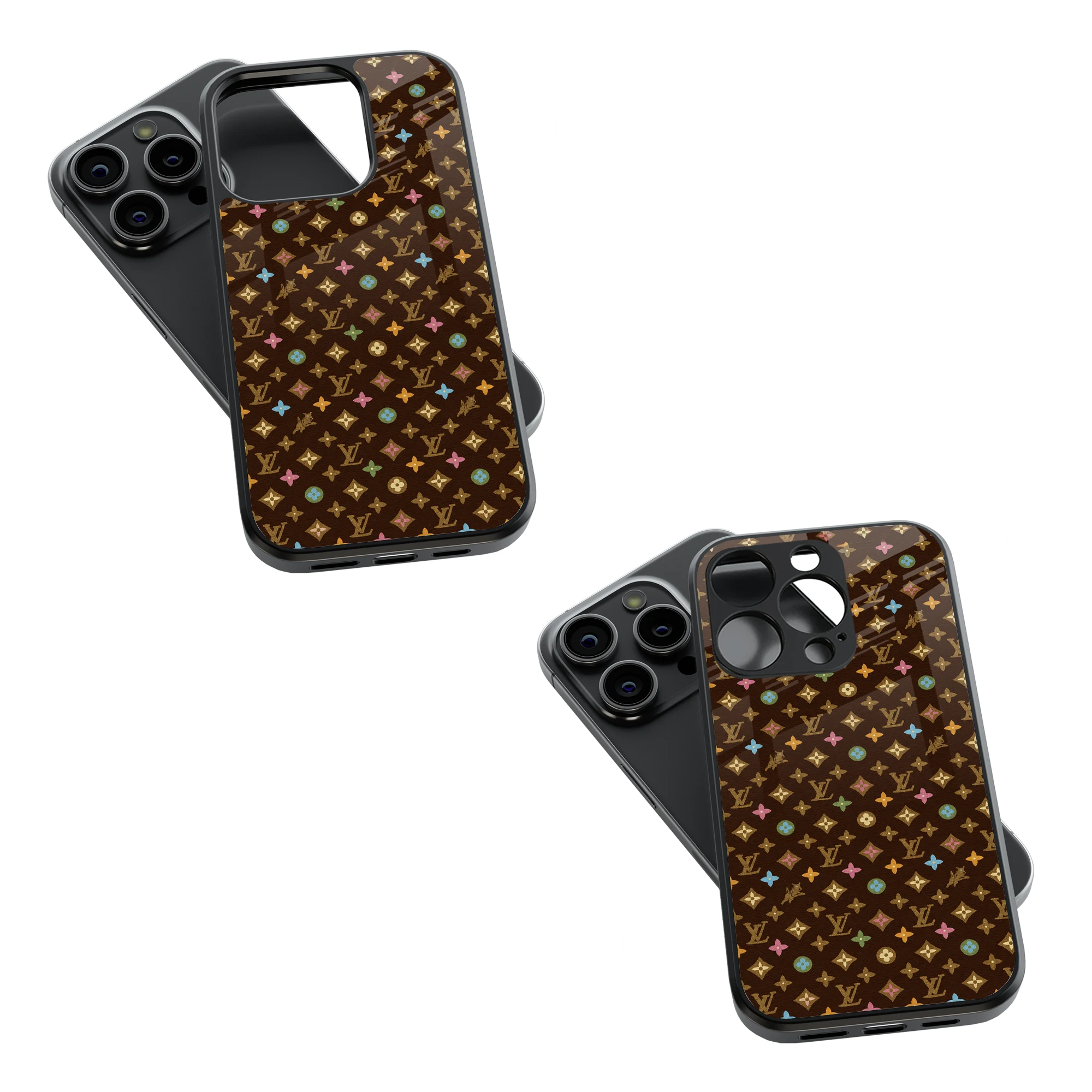Trendy Glass Back Mobile Case for iPhone, Samsung, Redmi, OnePlus, Google Pixel, Motorola