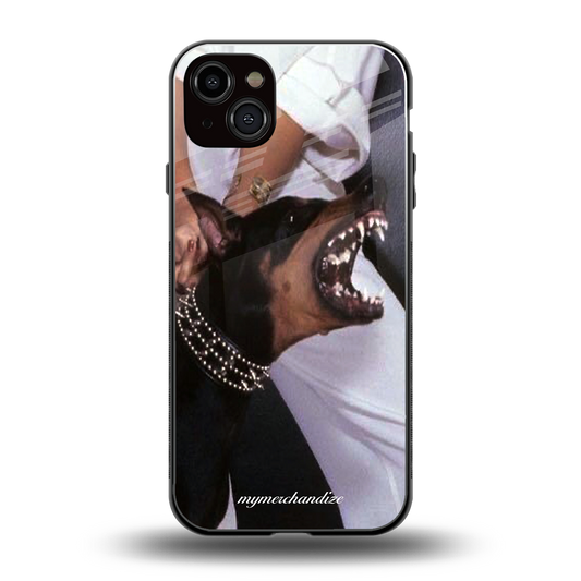 vicious back phone cover | glass case for iphone 15 plus