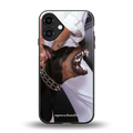 vicious back phone cover | glass case for iphone 16 plus