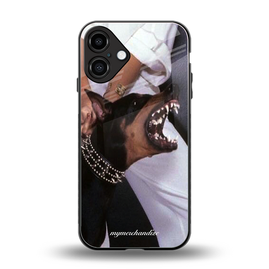 vicious back phone cover | glass case for iphone 16 plus