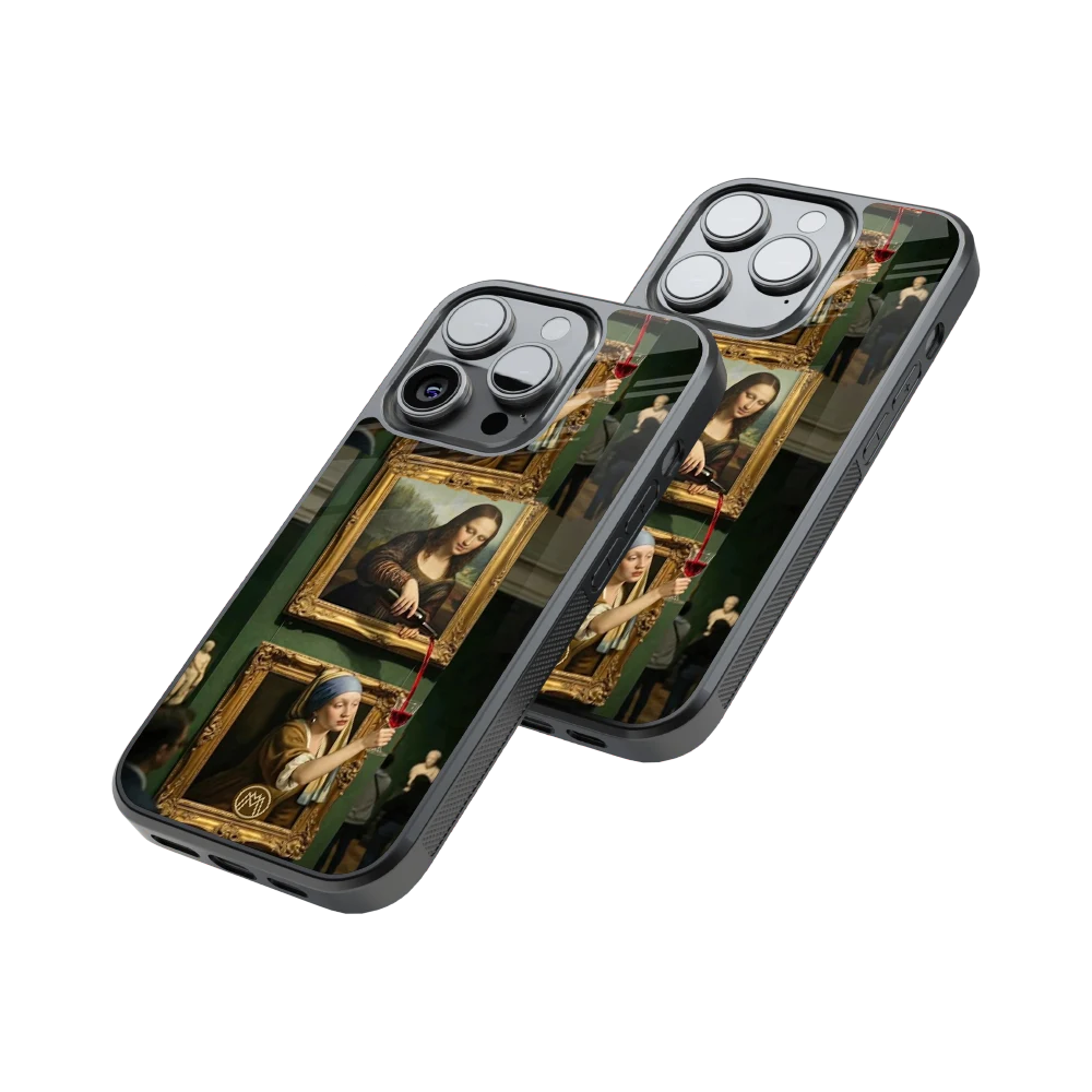 Protective Glass Back Phone Case Compatible with iPhone, Samsung, OnePlus, Pixel & More