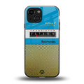 vintage radio back phone cover | glass case for iphone 13 mini