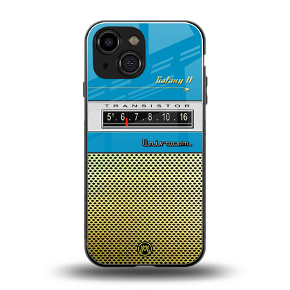 vintage radio back phone cover | glass case for iphone 13 mini