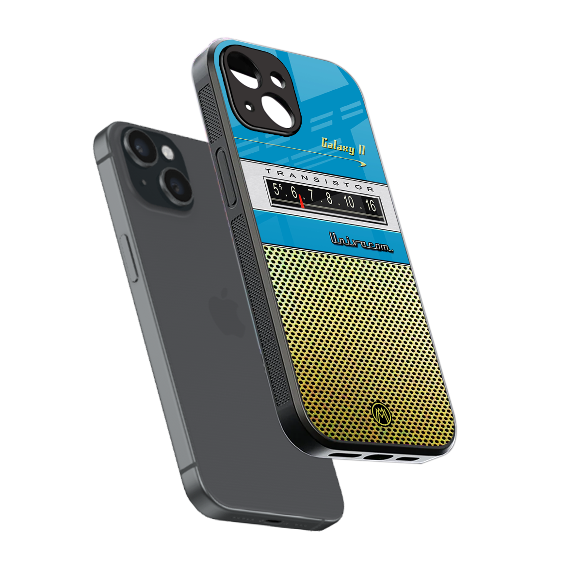vintage radio back phone cover | glass case for iphone 13 mini