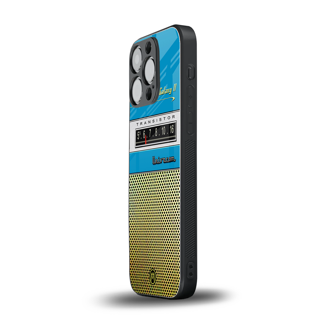 vintage radio back phone cover | glass case for iphone 13 pro