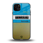 vintage radio back phone cover | glass case for iphone 14 plus