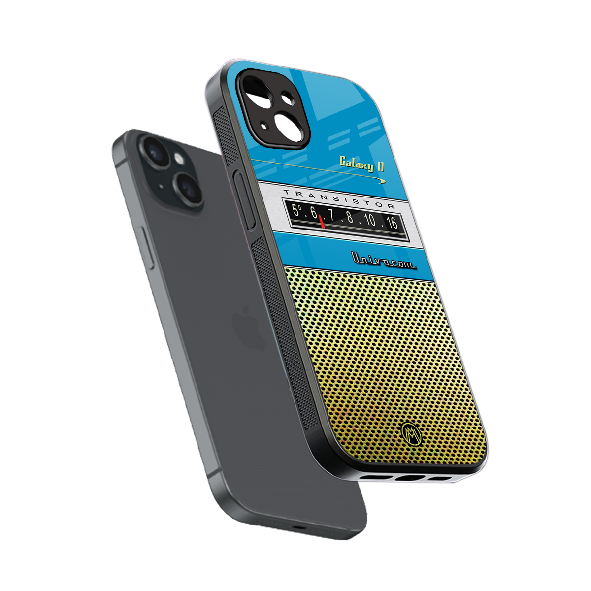 vintage radio back phone cover | glass case for iphone 15 plus