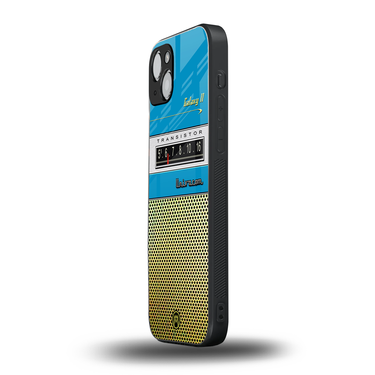 vintage radio back phone cover | glass case for iphone 15 plus