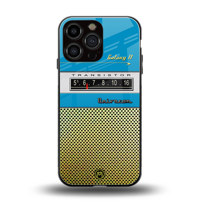 vintage radio back phone cover | glass case for iphone 15 pro max