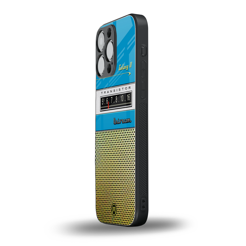 vintage radio back phone cover | glass case for iphone 14 pro max