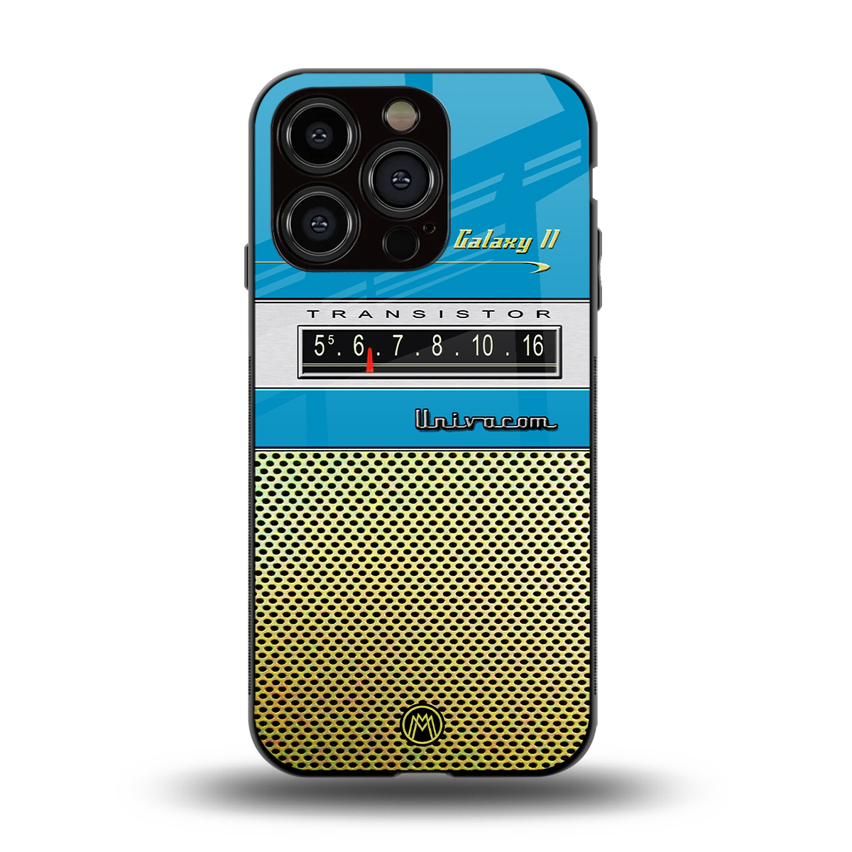 vintage radio back phone cover | glass case for iphone 15 pro