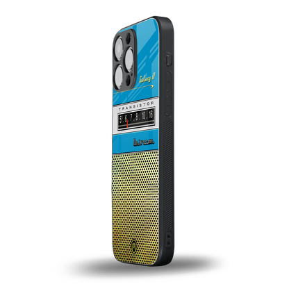 vintage radio back phone cover | glass case for iphone 16 pro max
