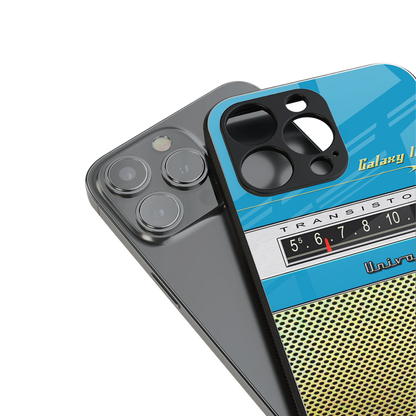 vintage radio back phone cover | glass case for iphone 13 mini