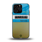 vintage radio back phone cover | glass case for iphone 16 pro