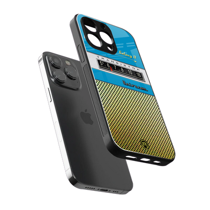 vintage radio back phone cover | glass case for iphone 16 pro
