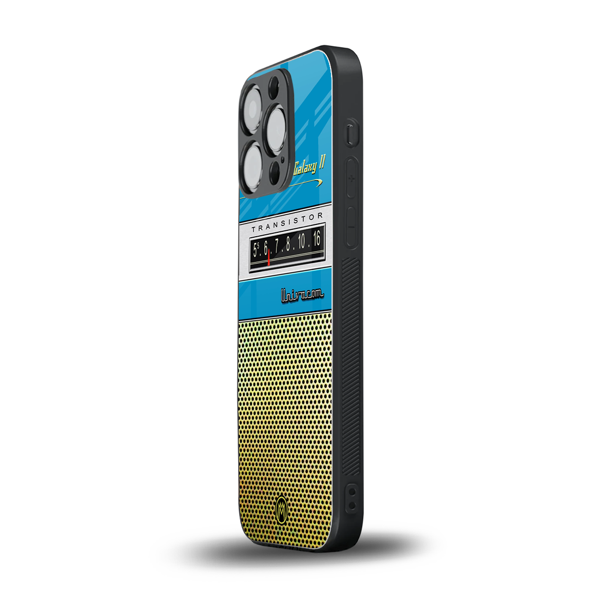 vintage radio back phone cover | glass case for iphone 16 pro